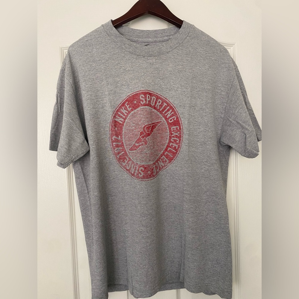 Gray, Nike, Short sleeve shirt.